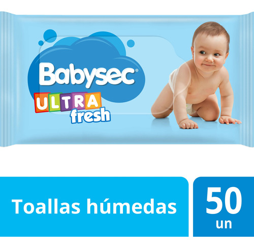 Toalla Humedas Babysec Ultra 50u Pack 3 Unidades 