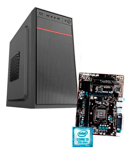 Computador Cpu I3 7º Geração Placa Mãe H110 8gb Ddr3 Ssd 240