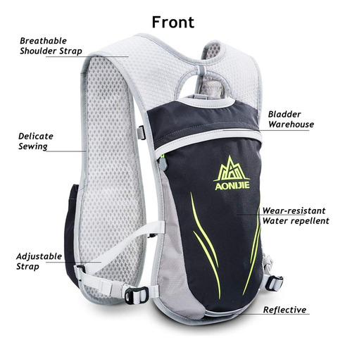 Aonijie - Paquetes De Hidratación De 5.5 L Para Trail Runnin
