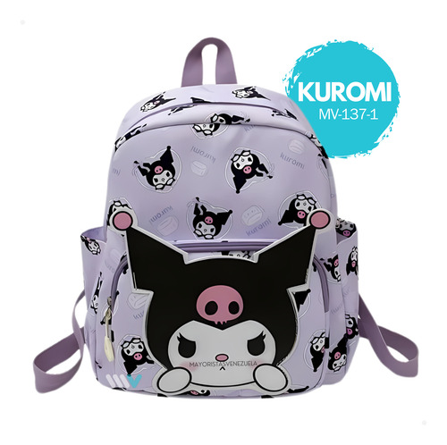 Bolso Escolar Sanrio Kuromi My Melody Hello Kitty 35cm Kawai