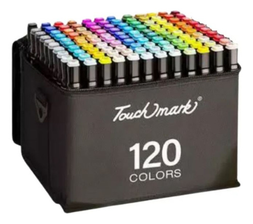 120 Marcadores Permanentes De Ponta Dupla De Cores !