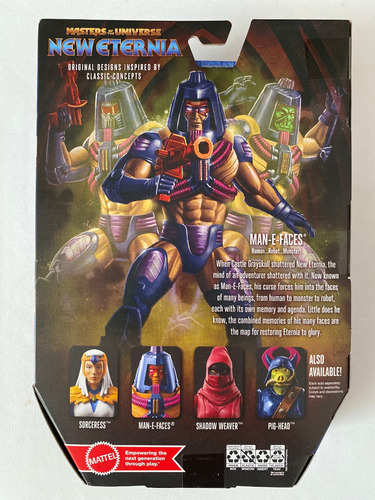 Man-e-faces Motu Revelation Masterverse Man E Faces Many (Usado)