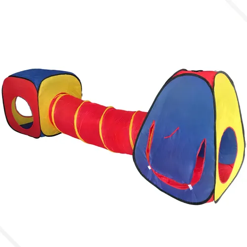 Tienda De Juego Infantil 3 En 1 Con Túnel Y Piscina De Bolas – Carpa Plegable Para Niños De 3 A 7 Años (Princesa)