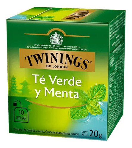 Te Twinings Te Verde Y Menta Caja X10u Import - Tienda Deli