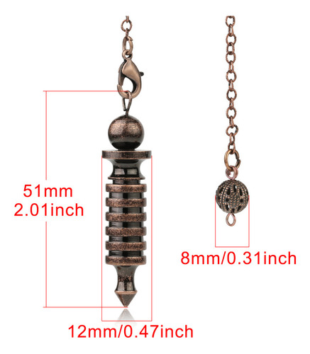 Colgante (rk) Con Péndulo, Radiestesia, Adivinación Y Reiki,