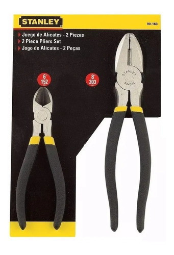 Set Herramientas Pinza 8'' Y Alicate 6'' Stanley 90-163