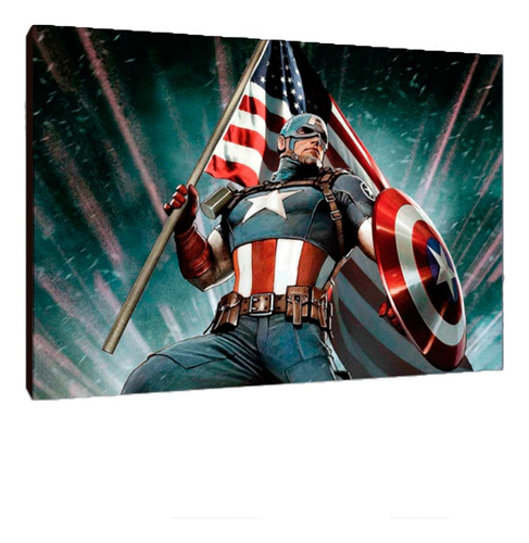 Cuadros Poster Superheroes Capitan America S 15x20 (pam(3))