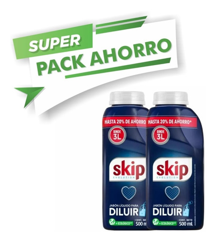 Skip Liquido Para Diluir X 500 Ml. Oferta X 2