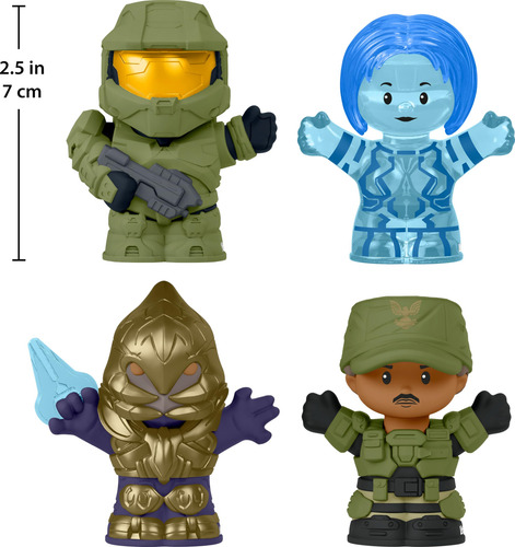 Set De Figuras Little People Collector Halo, Edición De Vide
