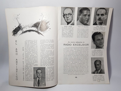 Imagen 5 de 8 de Antigua Revista Radio Excelsior Rosario 1943 Mag 56904