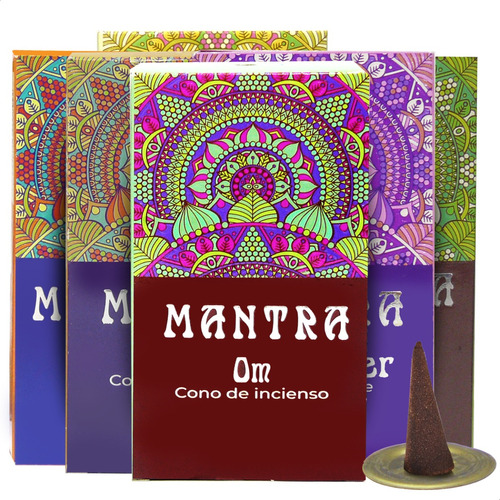 Sahumerios En Cono Aromaticos Mantra X12 Unidades