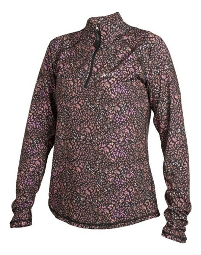 Buzo Half Zip Medio Cierre Heart In To It Roxy Mujer