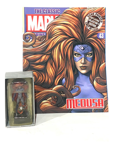 Eaglemoss Marvel Medusa #43 Plomo Importado + Revista