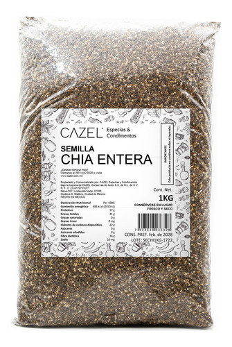 Semilla De Chía Calidad Premium 1kg