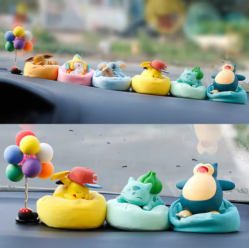 Pokémon Figura De Snorlax Dormido Con Puff - Pokémon Go -