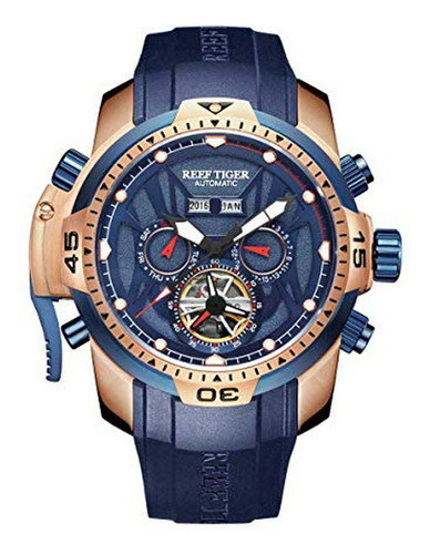 Reloj De Ra - Military Watches For Men Rose Gold Complicated