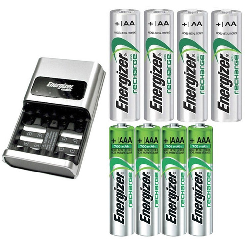 Energizer Cargador Automático 1 Hora + 4 Pilas Aa, Aaa