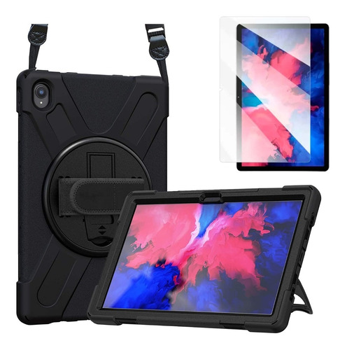 Funda Para Lenovo Tab P11 11 Tb-j606f Rudo + Correa + Mica