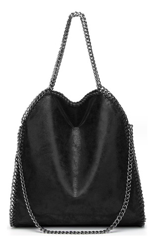 Bolsos de hombro grandes para mujer, bolso de mano, bolso con color negro