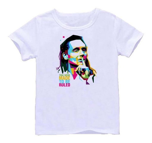 Remera Blanca Loki Art#6