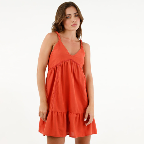 Vestido Tennis Mujer Ves0001353 Naranja