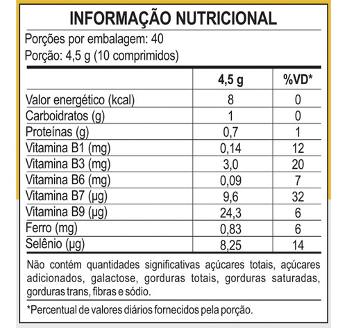 Levedo De Cerveja Complexo B 400 Comprimidos Unilife