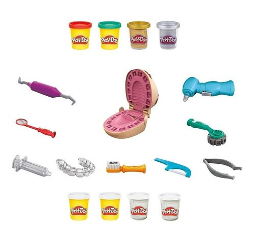 Playdough Hasbro Play Doh Toying Dentist, 18 piezas