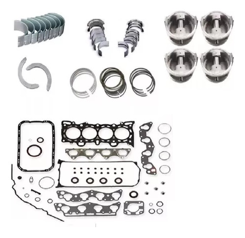 Kit Retifica Do Motor Peugeot 405 1.9 8v Diesel Bloco Xud-9