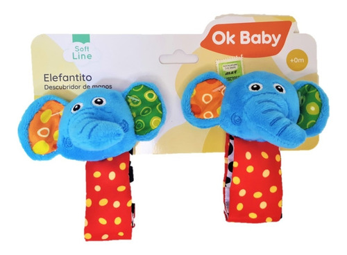 Descubridor Soft De Manos Para Bebes - Elefante - Ok Baby