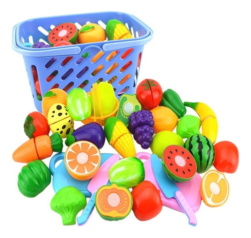Cutting Play Food Set Kitchen Toys For 23 Pieces 2024