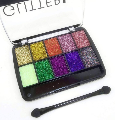 Paleta Sombras Ojos Glitter Eyeshadow Tejar Cosmetica Brillo