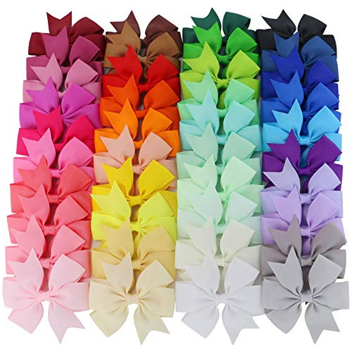 Mybigqueen 40pcs 3 Baby Hair Arcos Para Niñas Grosgrain Bout