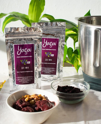 Acai Deshidratado Puro - Yaçai - Pack 5 Unidades De 100 G