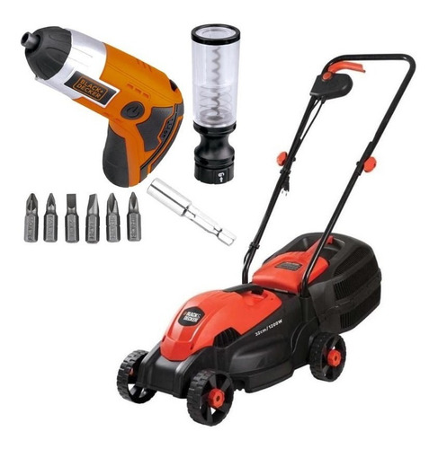 Cortador De Grama Elétrico 1200w Black+decker + Brinde