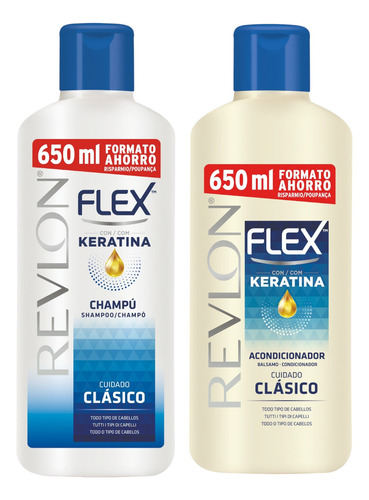 Kit Revlon Flex Sh Cuidado Clássico E Cond Clássico 2x650ml