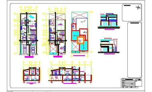 Planos De Casas 8 X 20 Proyectos Arquitectura Construcción