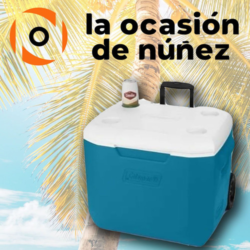 Imagen 4 de 7 de Conservadora Coleman 60qt Con Ruedas Performance Seafoam