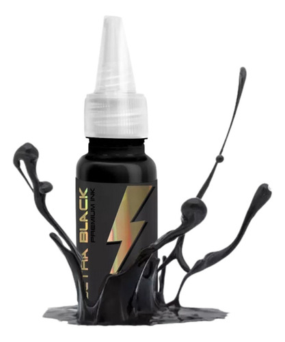 Easy Glow 15ml Tattoo Electric Ink - A Tinta Cor Ultra Liner Black