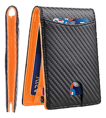 Cartera minimalista para hombre con protección rfid clearance