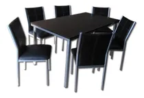 Comprar Juego Comedor Combo Venecia Mesa 1.6 X 80 + 6 Sillas Sofia Reforzado Caño Pintado Directo Y Garantia De Fabrica Clasico 