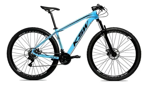 Bicicleta Alumínio Aro 29 Ksw 24v Freio Disco Xlt Cor Azul Tamanho Do Quadro 17