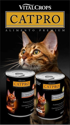 Alimento Húmedo Catpro X 12 Latas . Sabor Carne