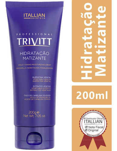 Hidratação Intensiva Matizante Trivitt 200g Original 