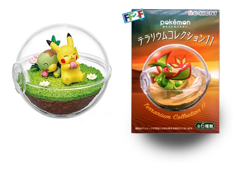 Pikachu & Turtwig Terrarium Collection Pokemon Rement 