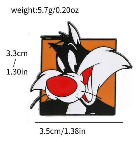4 Pines Inspirados En Looney Tunes Con Broche Metálico Set 4 Caricaturas Warner Bros Looney Tunes