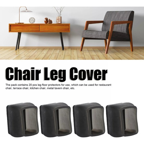 Jjjjprotector De Suelo Para Patas De Silla Rectangular 20 Pi