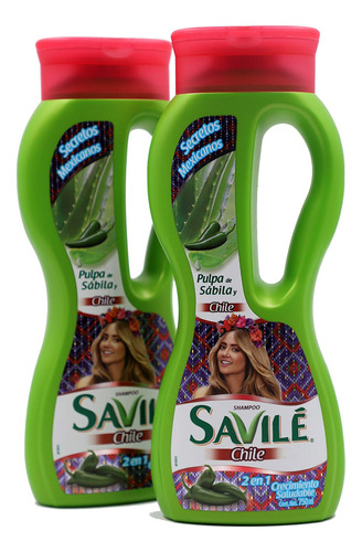 Savile Shampoo De Chile Con Pulpa De Sabila, Shampoo Para Ay