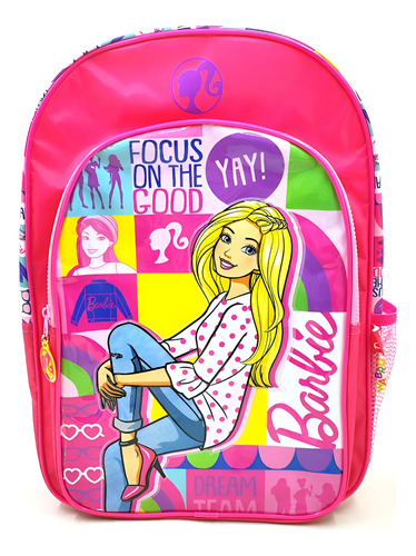 Mochila Barbie Focus On The Good Espalda 16´´ Pulgadas Wabro