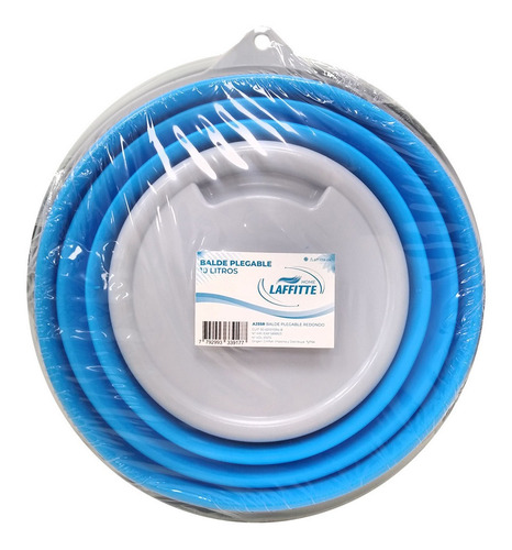Imagen 2 de 4 de Balde Plegable De Silicona 10 Litrospara Auto Viaje Casa