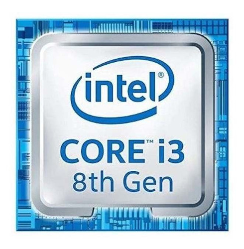 Procesador gamer Intel Core i3-8100 BX80684I38100 de 4 núcleos y  3.6GHz de frecuencia con gráfica integrada